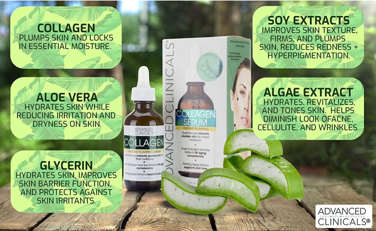 Advanced Clinicals Collagen Face Serum