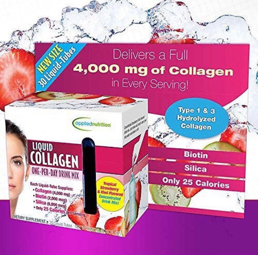 Applied Nutrition Liquid Collagen Drink Mix 4000 mg., 30 Tubes